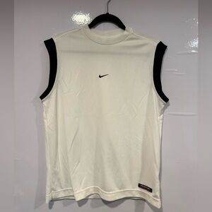 Nike White Sleeveless Athletic Top